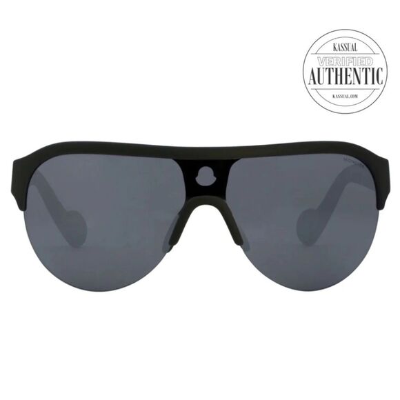 Moncler Luxe Shield Sunglasses M11049- Matte Green